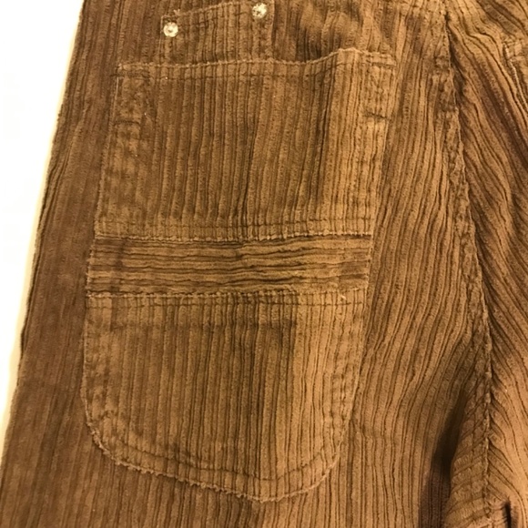 Vintage Y2K Starwear Chocolate Brown Corduroy Pants wide wale corduroy 13/14 - Picture 9 of 11